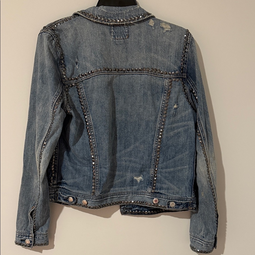 American Eagle Studded Denim Jacket - Picture 6 of 7